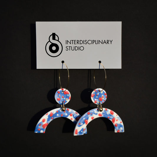 Kolczyki porcelanowe Geometryczne